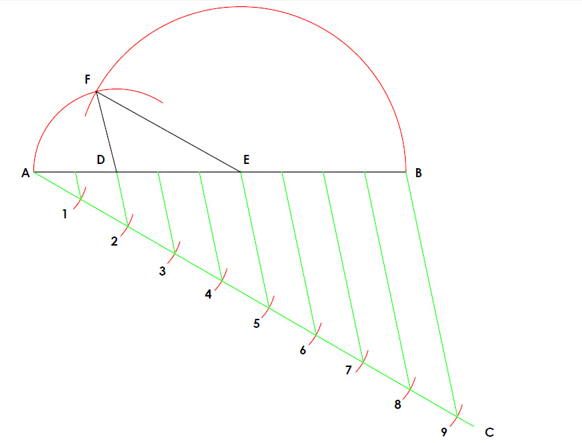 Construct an Equilateral Triangle given one side - Technical Graphics